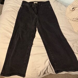 Madewell Women's Perfect Vintage Wide Leg Black Jeans